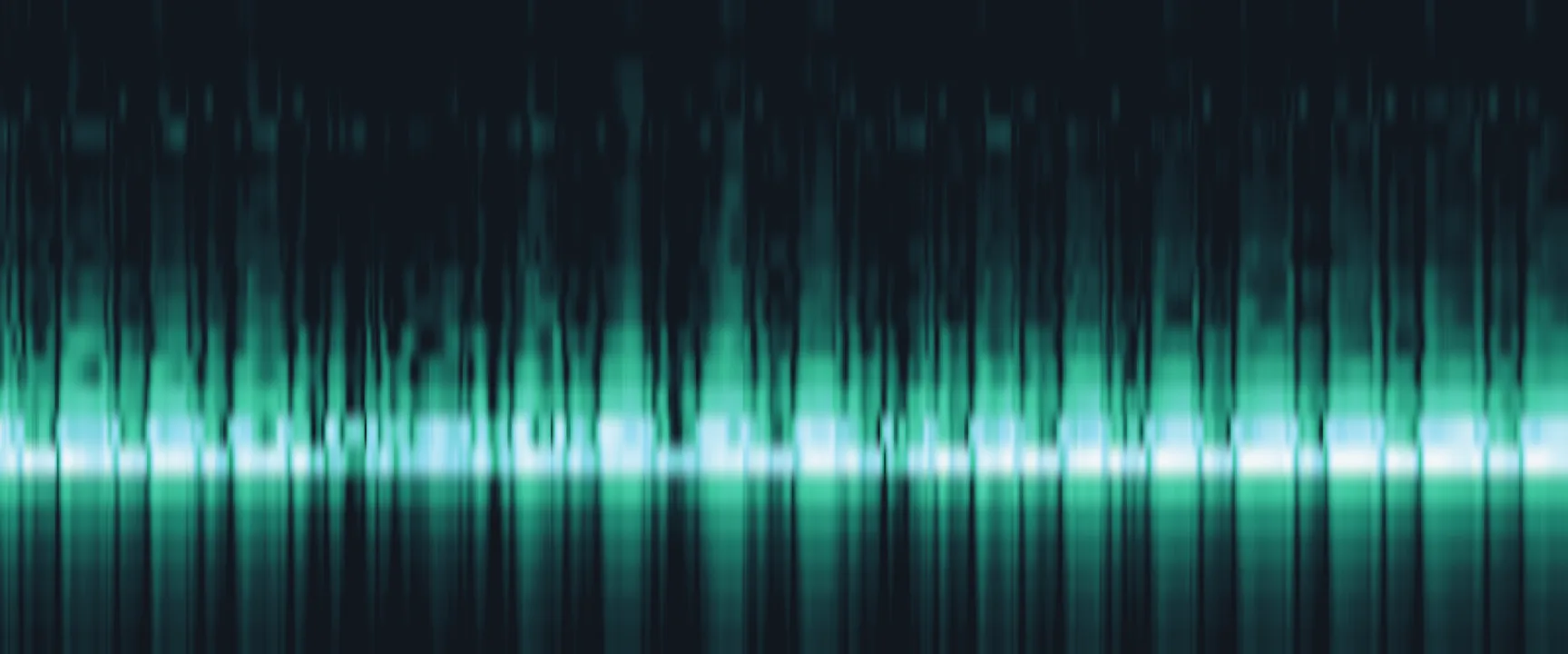 Radar range over time: one bright band that pulses with each breath